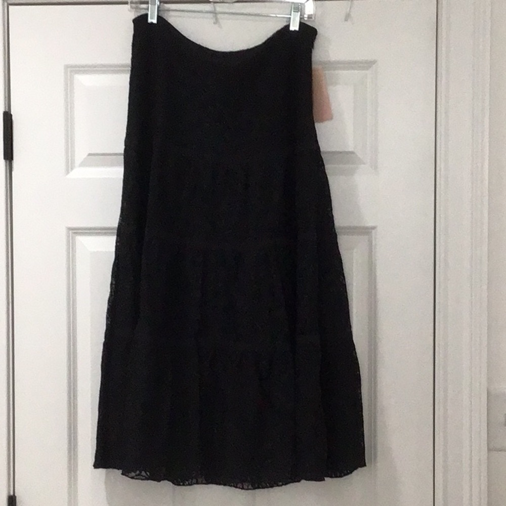 Bandolino black lace skirt.